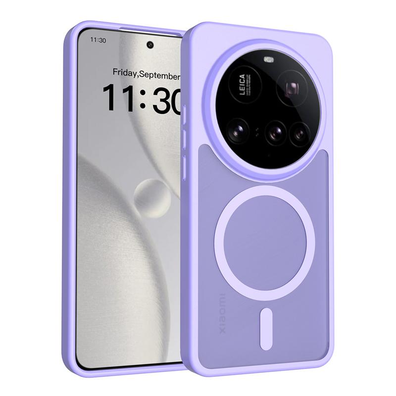 Матовый чехол для Xiaomi Mi 15 Ultra из поликарбоната и ТПУ, с защитой от отпечатков пальцев, гладкая поверхность, полупрозрачный.