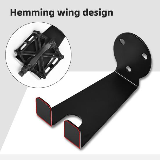 Настенное крепление для велосипеда, прочная металлическая горизонтальная настенная вешалка для велосипеда, экономящая место дома
