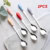 2 шт. Ложка для мороженого креативная с длинной ручкой минималистичная оптовая продажа кухонные принадлежности ложка для помешивания супа нержавеющая сталь 304