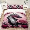 3pcs Dragon Art Duvet Cover Set, Soft Comfortable Duvet Cover,Guest Room (1*Duvet Cover + 2*Pillowcase, Without Core) yy251104131