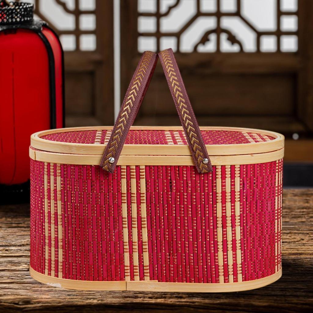 Woven Basket Food Storage Toiletries Holder Multifunctional Fruit Vegetable Grocery