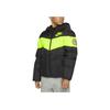Down-Fill Color Block Sports Warm Hooded Down Jacket Kids Outerwear Black CT0604-010