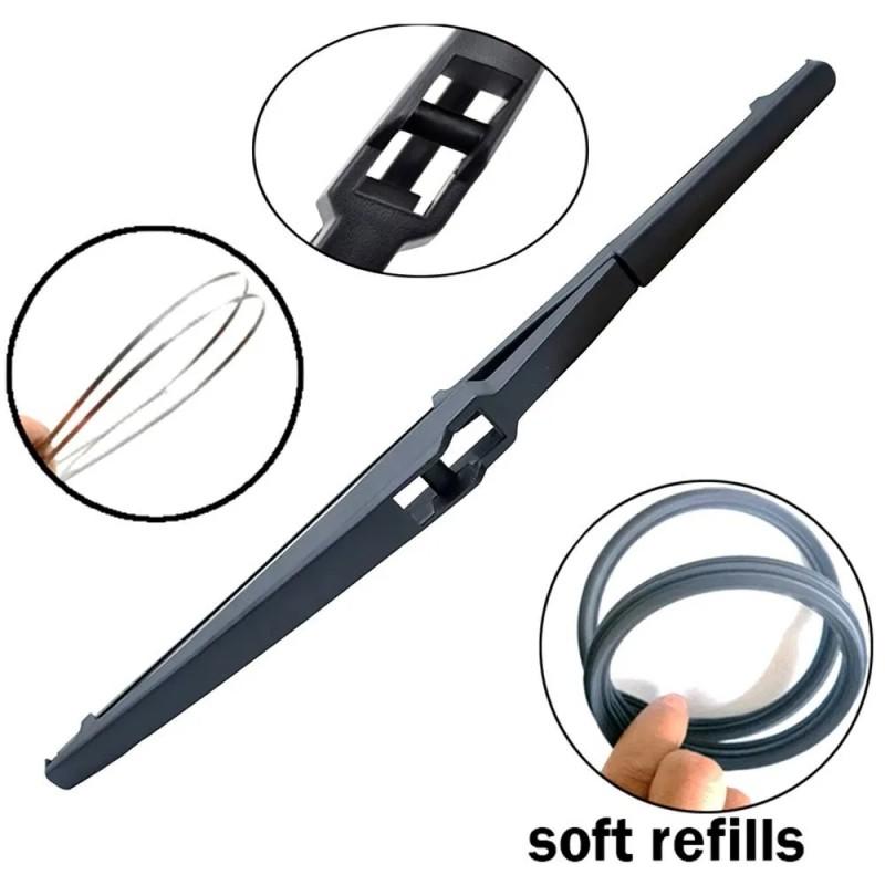 24"+16"+11" Front & Rear Frameless Wiper Blades for Kia Rio 4 2017-2023, Kia Stonic, Hyundai i20 Mk3, Hyundai Accent, Kia Picanto Mk3