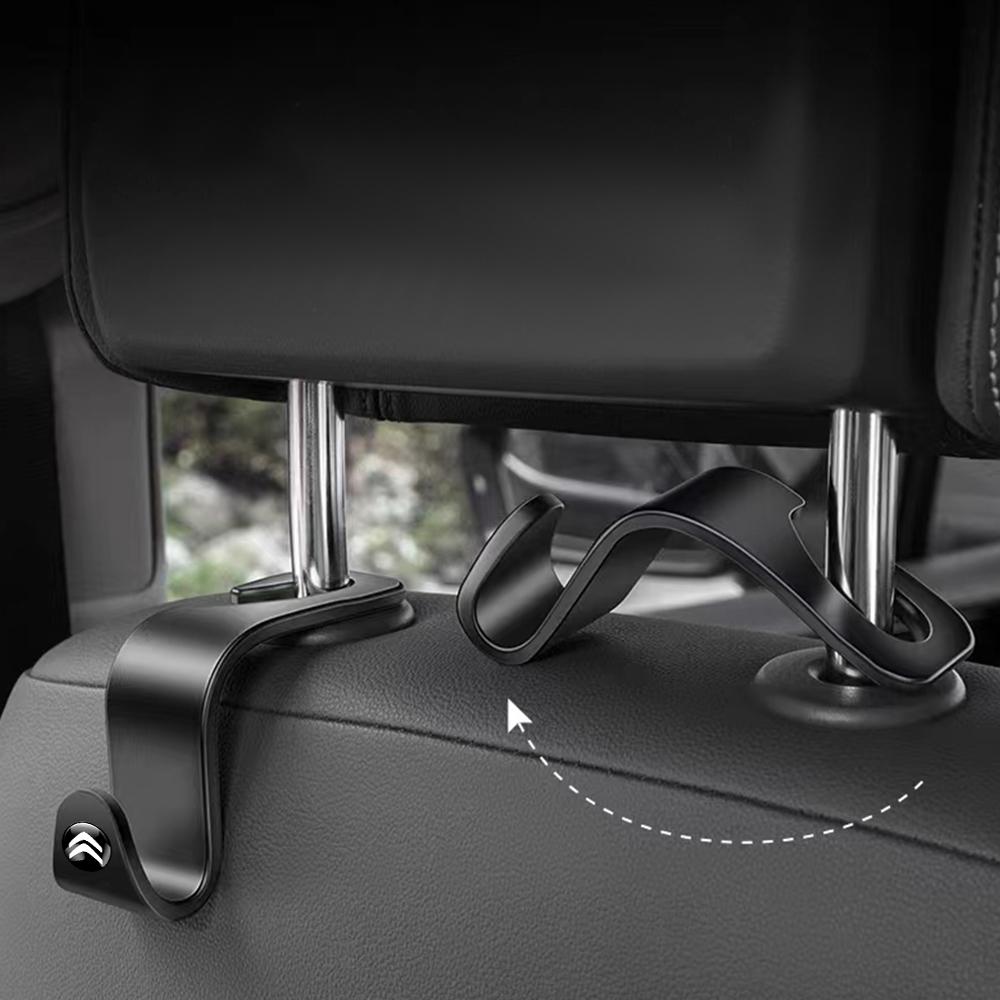 Valve Core Car Seat Back Hook Storage Rack Multifunctional Storage Hook Accessories For Citroen Berlingo C3 Aircross C5 C-ELYSEE xkdf64