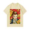 100% Cotton Men Crew Neck Short Sleeve T-Shirt, Retro Eleven Waffle Graphic Casual Comfortable Tees, Classic Sci-Fi Character Printed Daily Wear Tops