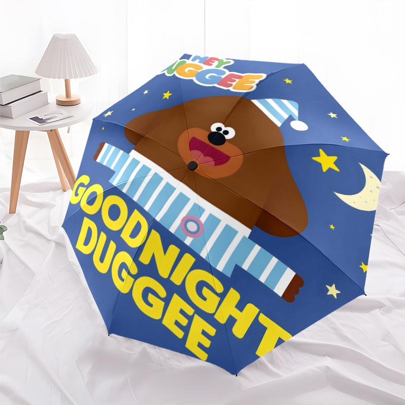 1pc Hey Duggee1 Umbrella, Sun Protection, And UV Shielding. It Has Eight Sturdy Ribs for Outdoor Use And Perfect Gift
