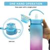 1PC 1000ML Flavor Water Bottle With Straw With 9 PCS Flavor Pods Gradient Water Bottle For Outdoor Activities Sports Waterbottle