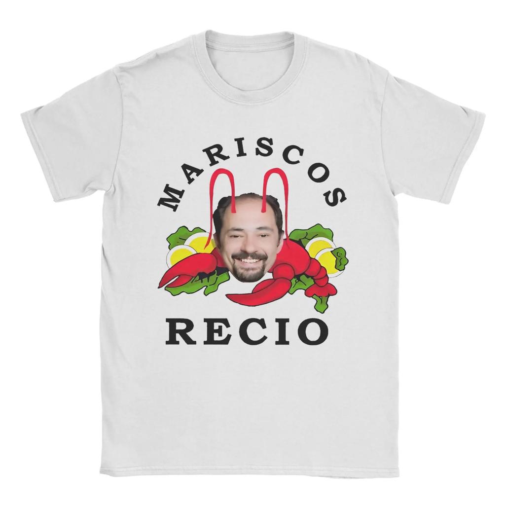 2026 New Antonio Mariscos Recio TShirt Unisex 100Cotton Top Tee Hip Hop Funny Meme Round Neck Short Sleeve