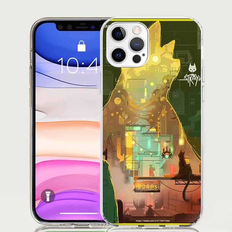 Чехол для телефона Stray Cat Game для Apple iPhone 17 Air 16 15 Plus 14 + 13 Mini 12 11 Pro Max 7 8 SE 16Max Мягкий чехол Coque 17 A