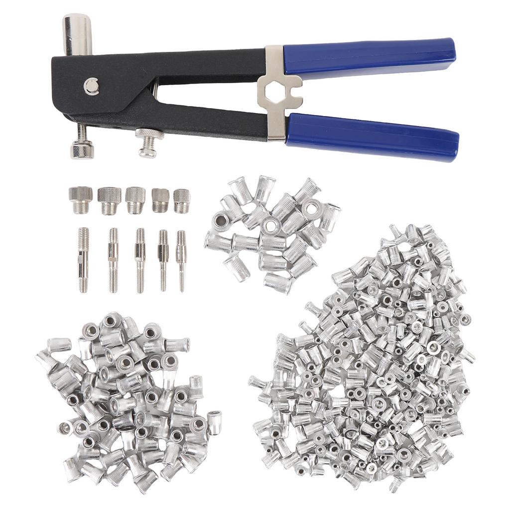 Pressure Rivet Nut Tool Kit Metric Rivet Nut Combination M8 M6 M5 M4 M3 for Furniture Decoration