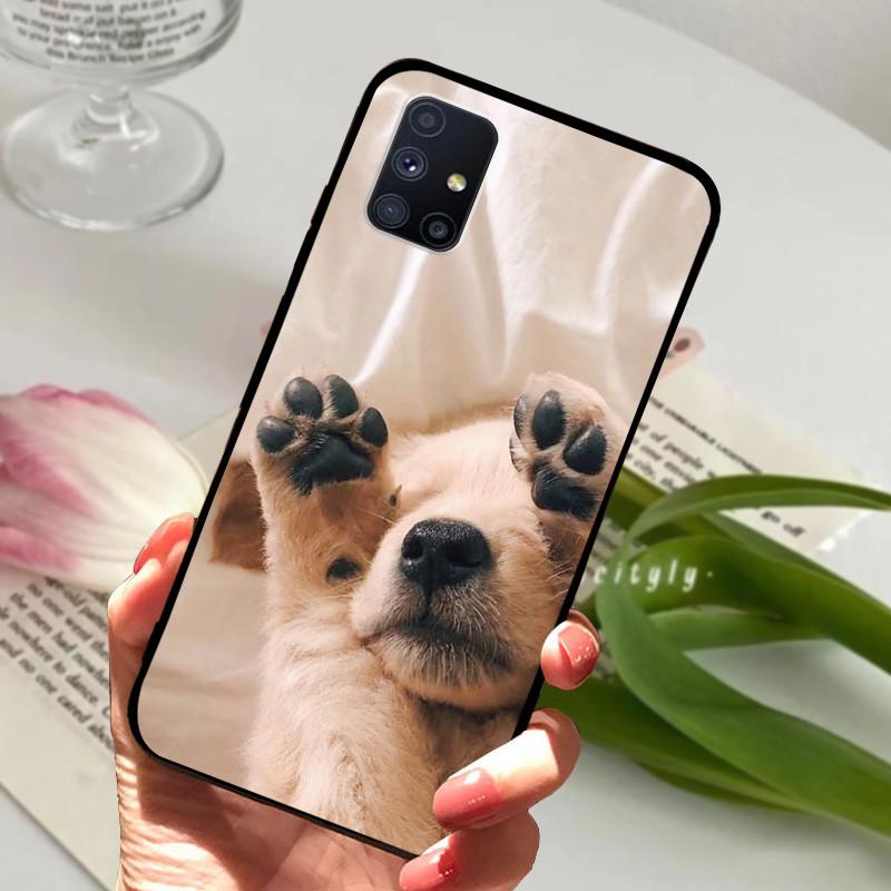 Чехол-бампер для Samsung Galaxy M51, мягкий ТПУ, силиконовый чехол с животными для Samsung A51 GalaxyM51 SM-M515F M 51 A 51 Fundas