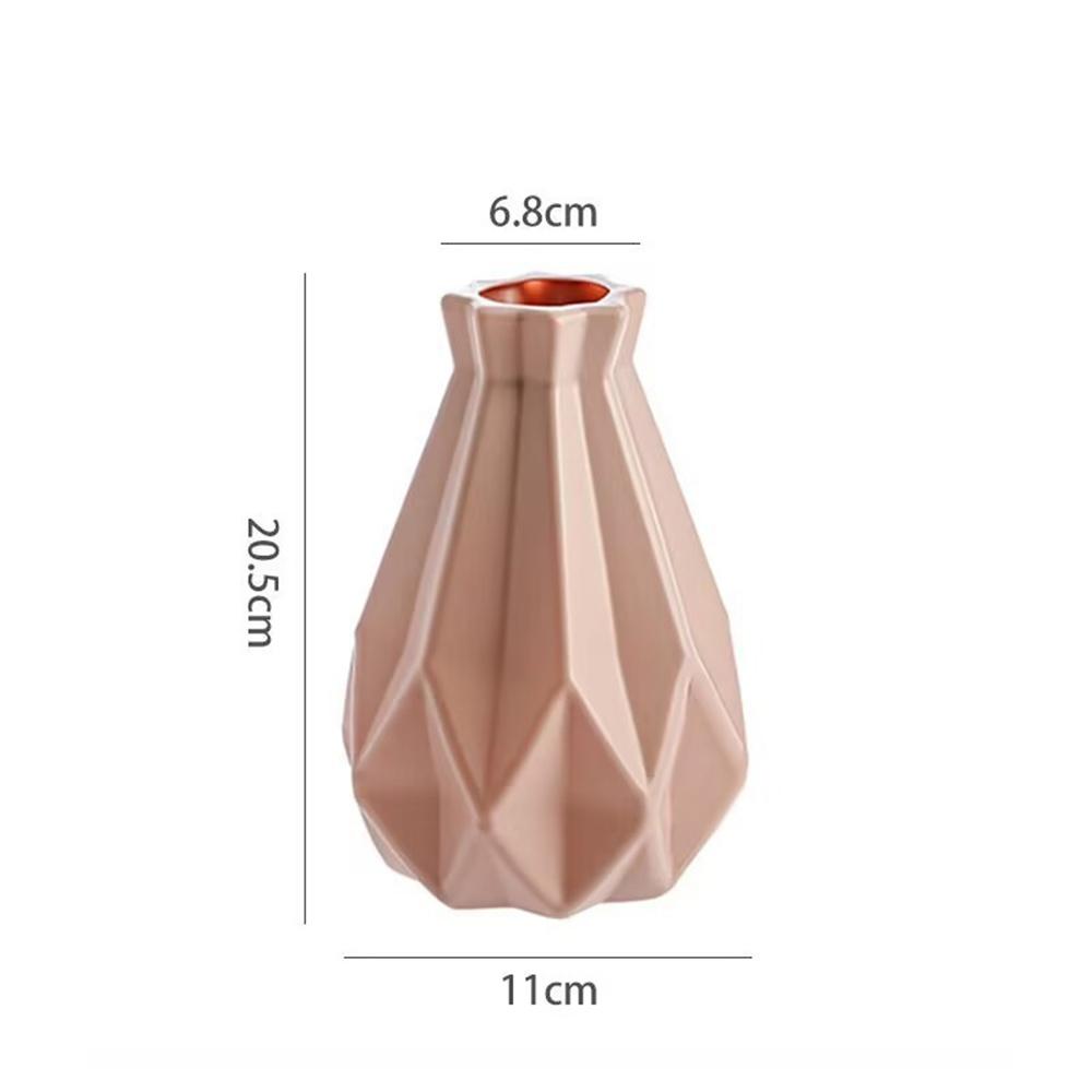 1pc Nordic Plastic Vase Simple Small Fresh Flower Pot Storage Bottle for Flowers Living Room Modern Home Decorations Ornaments