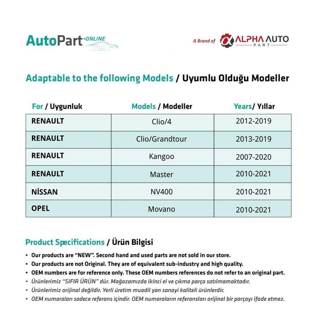 Windshield Water Sprinkler Nozzle Set of 2 for Nissan NV400,Opel Movano