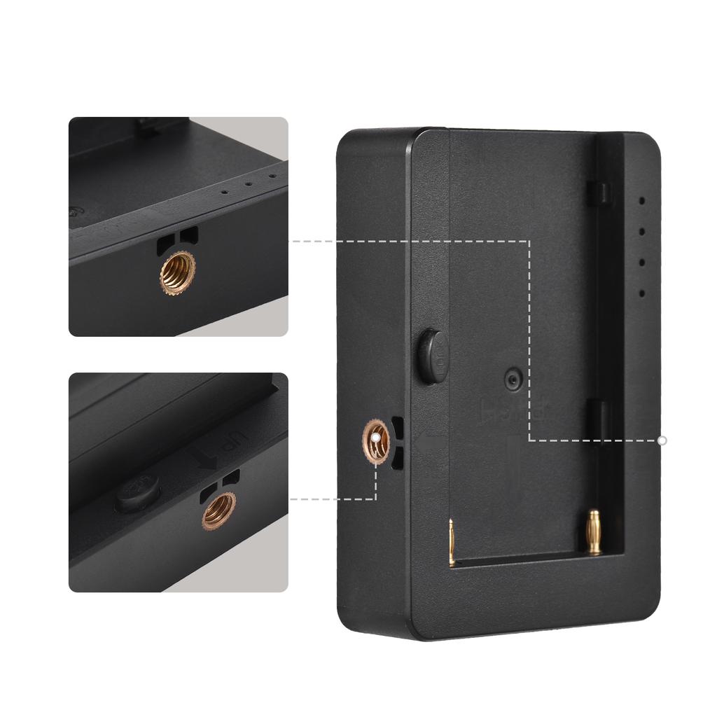 NP-F Battery Charger Battery Adapter Plate with Type-C Charging Port USB5V DC7.4V Outputs 1/4 Inch