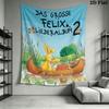 Felix Brave Wall Tapestry Aesthetic Wall Hanging Printed Fabric Blanket Decorative Tapestries for Bedroom Living Room Home Decor