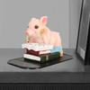 4PCS Anti Slip Mat Pig Statue Resin Resin Animal Statue Statues Piggy Figurine  Bookshelf Display