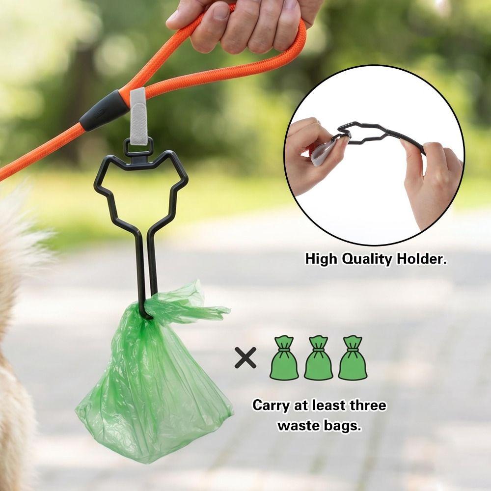 2PCS Hands-Free Dog Poop Bag Carrier Lightweight Waste Bag Holder Dog Waste Carrier Pet Supplies