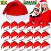 Christmas Hats Plush Soft Ultra Thick Warm Santa Claus Hat Thick Ultra Soft Plush Santa Claus Hat Festival Cap Cotton Velvet