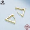 Bisaer Маленькие треугольные серьги из стерлингового серебра 925 пробы для женщин, геометрические серьги-кольца, гипоаллергенные серьги для женщин и девочек