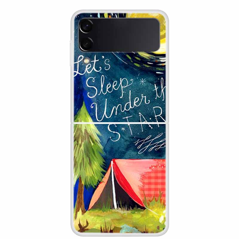 Для Samsung Galaxy Z Flip 3 4 чехол противоударный жесткий пластиковый чехол для ПК для Samsung Galaxy Z Flip3 5G ZFlip 3 милые чехлы для телефонов