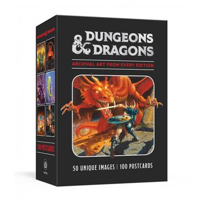 Dungeons & Dragons 100 открыток. Архивное искусство из каждого выпуска.