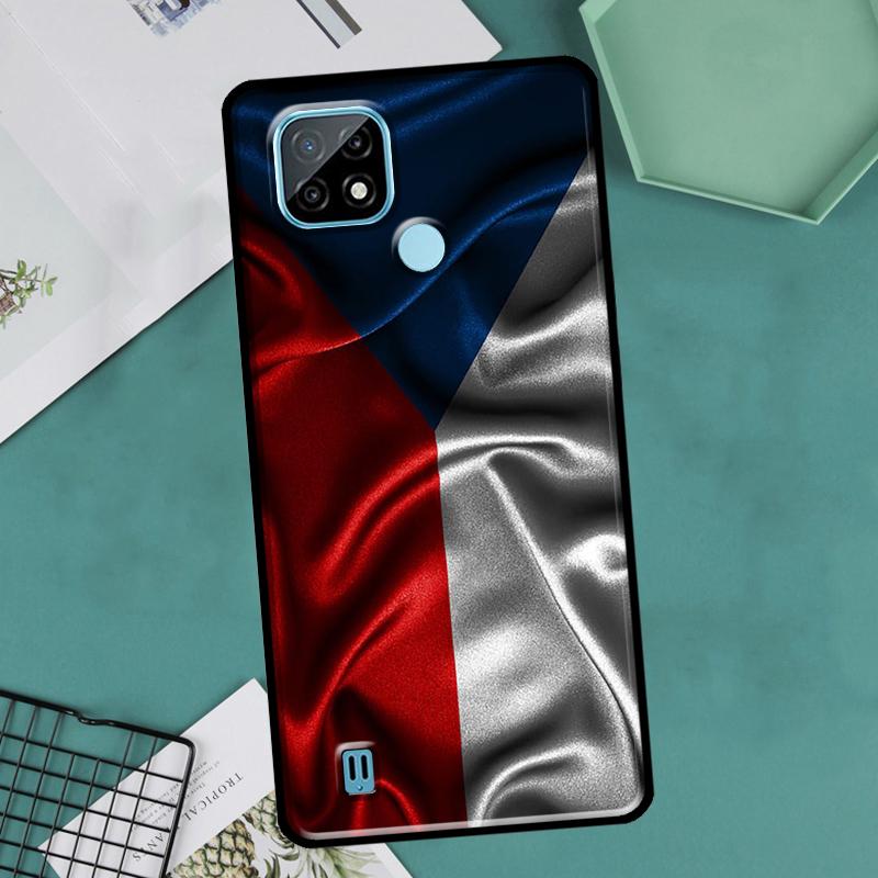 Флаг Чехии Чехол для OnePlus 10 9 Pro 8T 9R 10R Nord2 для Realme 8 Pro 9 GT Neo 3 2 Master 8i 9i
