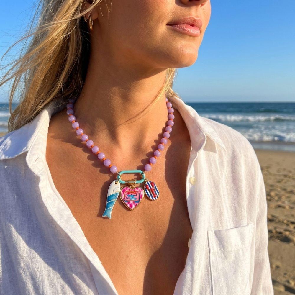 Handmade Beaded Necklace Starfish Shell Charm Multi-Layer Necklace Boho Necklace Jewelry Gifts