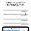 4 / 6 Pcs Replacement Pencil Tips For Apple Pencil Pro/2nd Gen/1st Gen/USB-C, Upgraded iPad Pen Tips With Storage Case