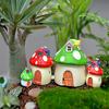 Miniature Garden Ornament Waterproof Popular 3 Sizes Cute Mushroom Gardening Props for Home Decor