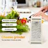 Прочная двухсторонняя терка для сыра из нержавеющей стали с контейнером - эффективный инструмент для приготовления пищи для овощей, моркови, огурцов - экономит место