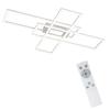 Plafonnier LED dimmable - NETTLIFE - 99x70x7 cm - Blanc chaud 3000K - Métal - Télécommande