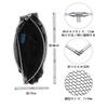 SANLIKE Landing Net, Aluminum Oval Frame, Large Landing Net, Folding Landing Frame, Rubber Coated Net, Small Size