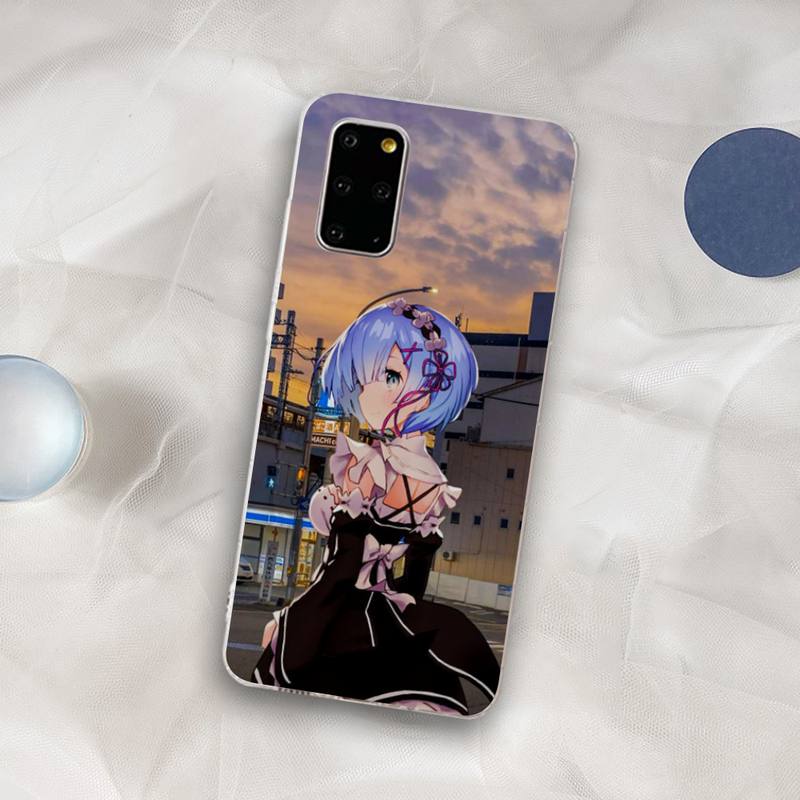 Чехол для телефона RE ZERO Ram Rem с аниме для Samsung S21 A10 для Redmi Note 7 9 для Huawei P30Pro Honor 8X 10i