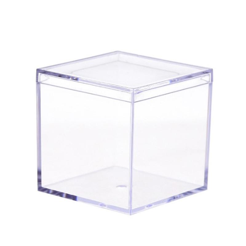 Прозрачные свадебные сувениры и подарочные коробки Cube Портативный контейнер-органайзер