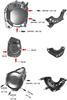 BYEMTTY Крышка двигателя Защита двигателя Защита картера Подходит для Kawasaki Z900 Z900RS Z900RSCAFE Все годы (Золотой, Z900RS/cafe)