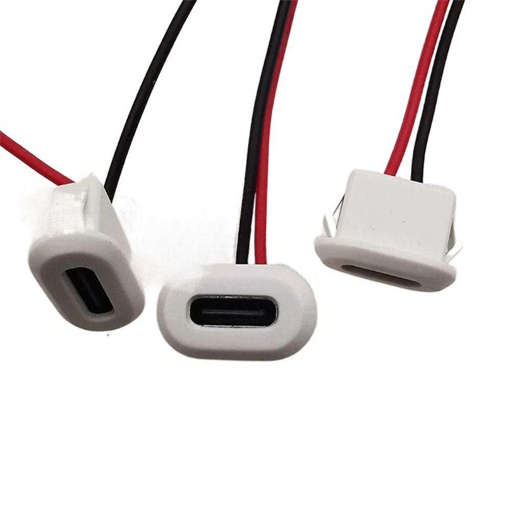 Base Female Socket Charging Port 2 Pin Connector USB-C Connector Charging Interface USB-C Type