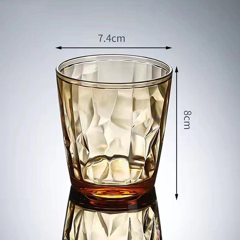1 шт. Акриловый стакан для питья Небьющийся стакан для воды Небьющийся Многоразовый Бокал для пива Шампанского Можно мыть в посудомоечной машине для вечеринки