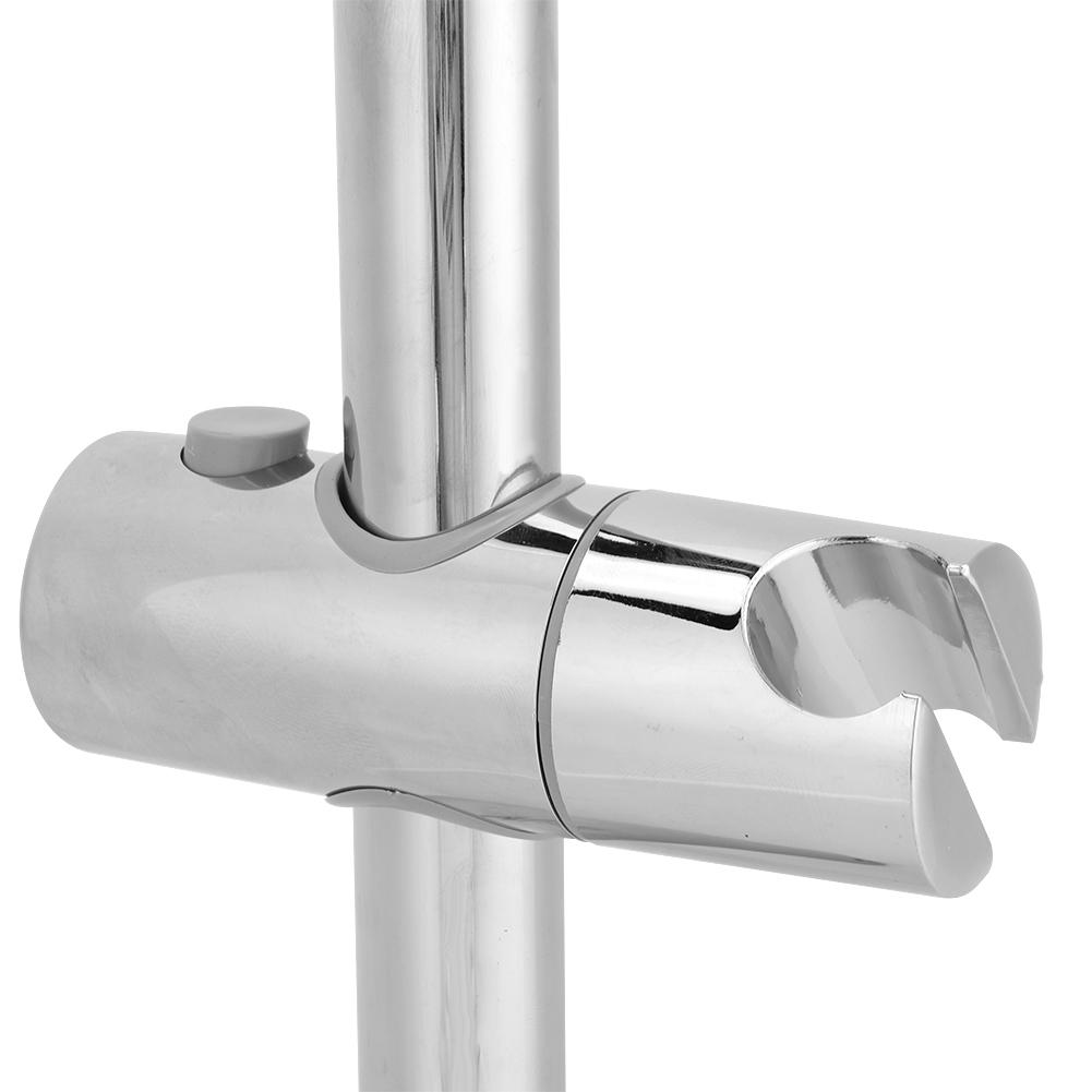 Stainless Steel Lift Type Shower Slide Bar Holder with Rod Soap Dish Suction Cup Install