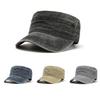 Военная кадетская кепка для мужчин женщин унисекс из стираного хлопка плоская кепка