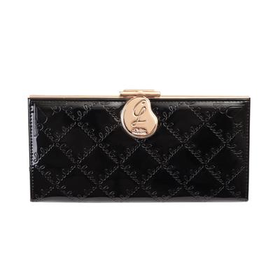 Женский кошелек Clelia Long Clasp Enamel Large Luce Series, Застежка, Клапан, Вместимость, [CL-15610] (Королевский черный)
