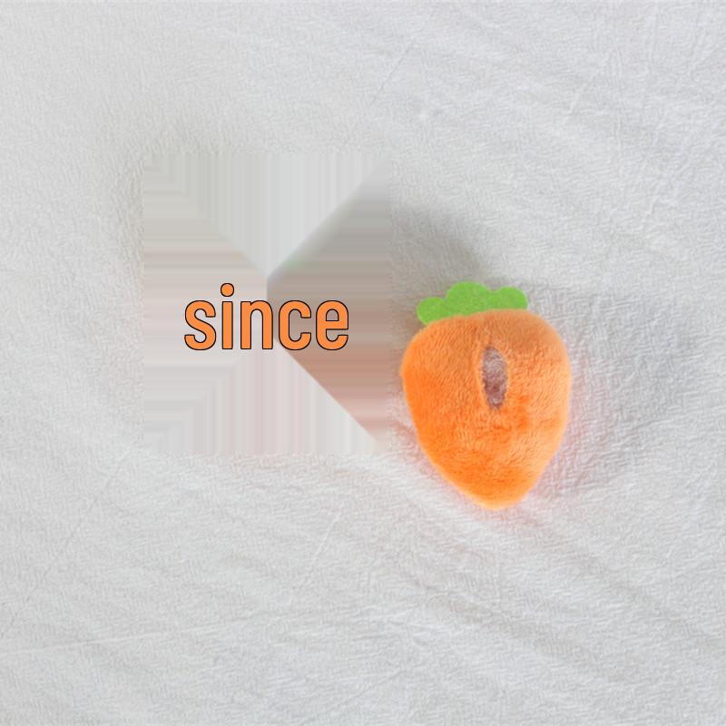 Очаровательная белая брошь-морковка с кроликом - милый плюшевый аксессуар для сумок, шляп и одежды