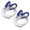 Sling Belt 2t 50mm 3m Set of 2 Eye-shaped On Both Ends Band-shaped Fiber Sling Working Load 2000kg Belt Sling Fiber Belt Tool Shipping Moving Work Eff