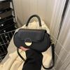 Small Bag Women's Bag 2025 New Fashion Casual Spring Messenger Bag One Shoulder Underarm Saddle Bag