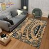 Vintage Skull Ouija Board Rug Galaxy Triple Moon Goddess Wiccan Pagan Rug for Living Room Bedroom Playroom Home Decor Gothic Mat