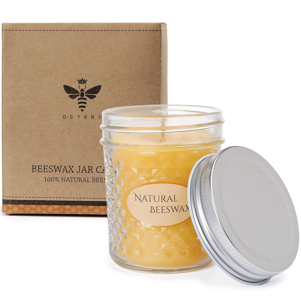 Pure Beeswax Cup Wax Yellow Candles Aromatherapy Container Candles for Relaxation Meditation Spa Use