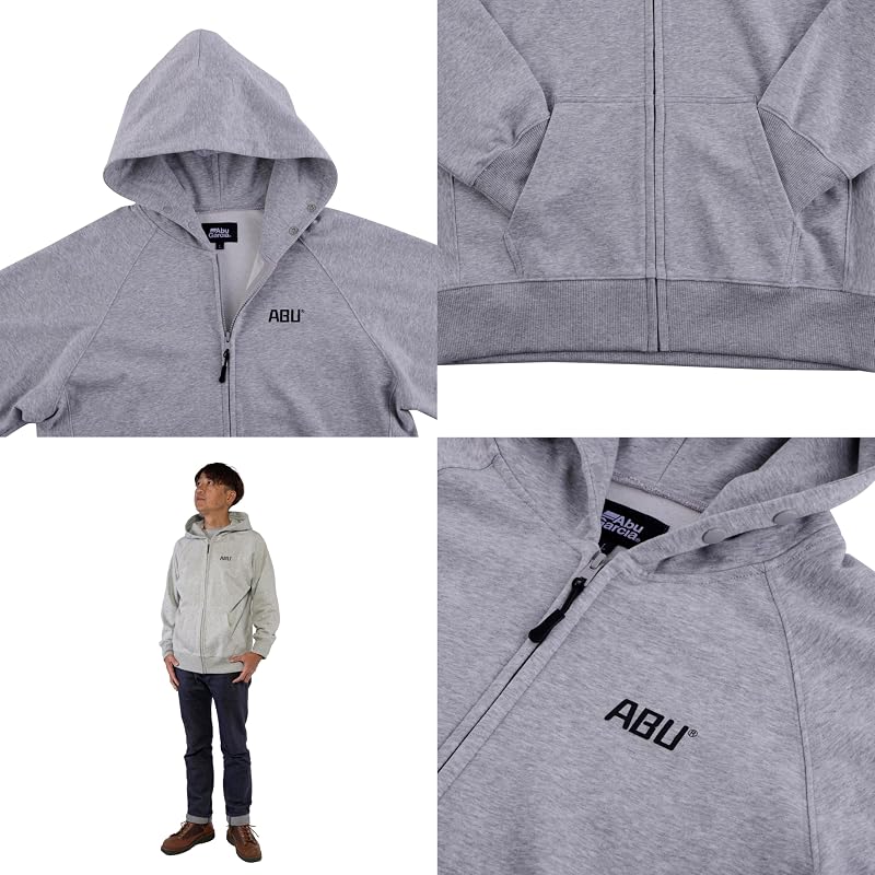 Худи Abu Garcia AMB Classic Logo, Серый, XL, Худи на молнии