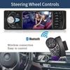 Hippcron Car Radio 1 Din Autoradio 4022D Bluetooth 4.1" Screen Support Rear View Camera Steering Wheel Contral Car Stereo