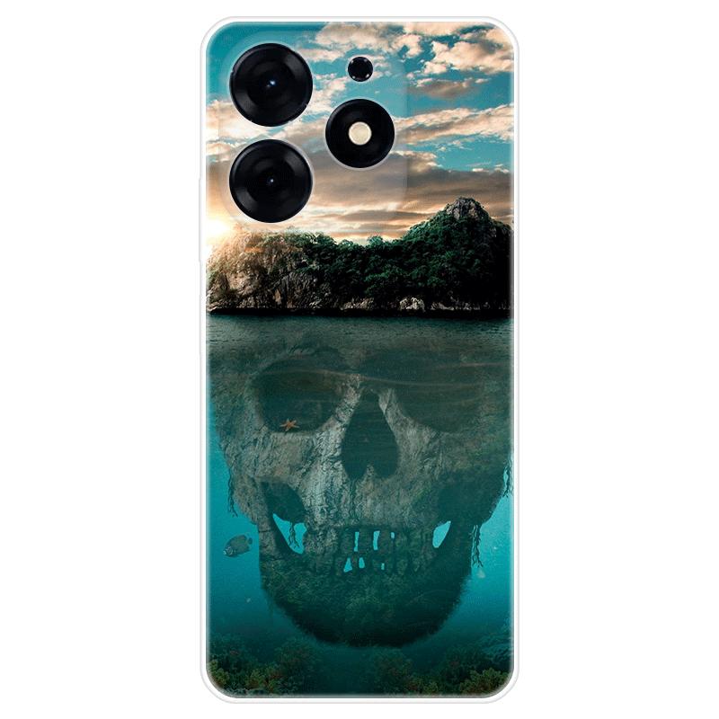 Для Tecno Spark 10 Pro Spark10 чехол Мягкая силиконовая задняя крышка модный чехол для телефона с мультяшным рисунком