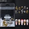 Nail Art Accessories, Halloween Skeleton Spider Skeleton Hand Metal Alloy Nail Accessories Bag