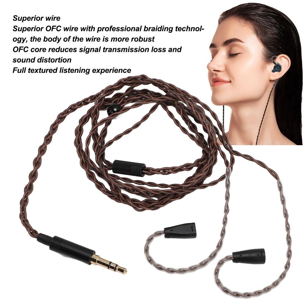 3.9ft 4 Strands Woven Cable for IE80 IE8i IE80i IE8 IE80S Headset Headset Replacement